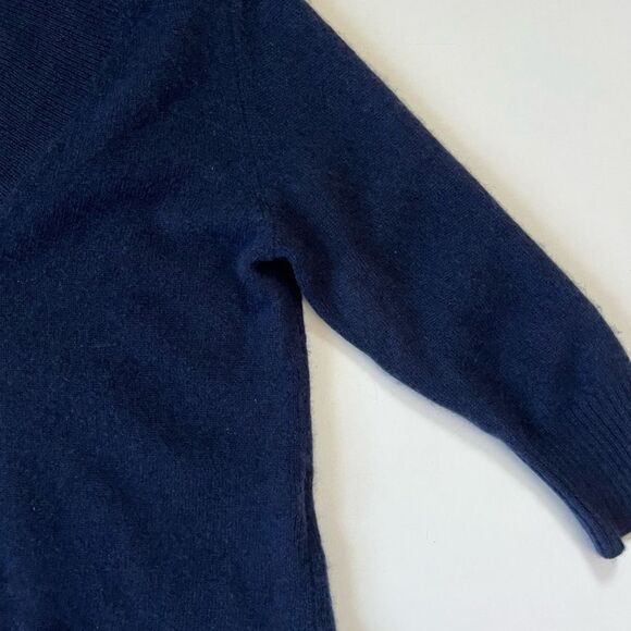 Anthropologie NAVY Cashmere Cassini Sweater Small - Picture 7 of 11